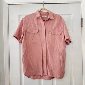 Madewell Dusty Rose Collared Shirt